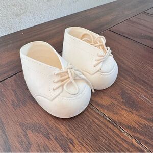 Cabbage Patch Kids / Doll All White Tie Shoes CPK